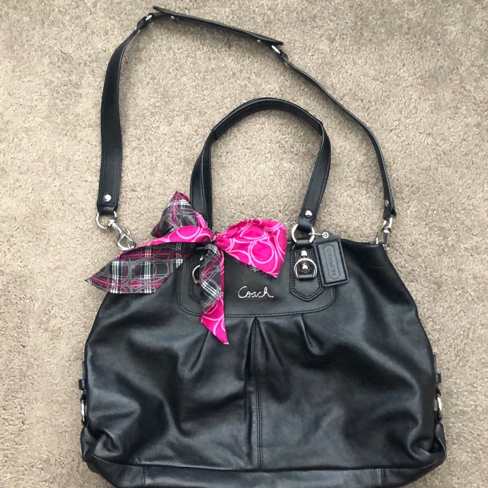 Authentic black Coach Purse